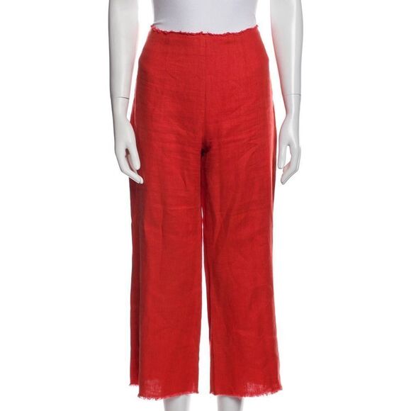 Reformation Pants - Reformation Women's Red Wide‎ Leg Pants size 2